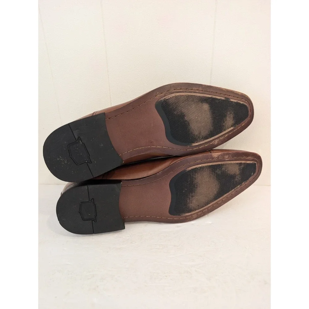 Florsheim Francisco Cognac Cap Toe Size 13D Leather Dress Shoes 11528-221 Mens